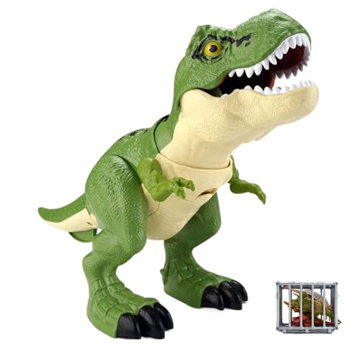 Zqkimzi Dinosaur Toy Figures, Storage Function with Sound, Interactive Educational Playset, Press and Open Mouth Feature, Fun Learning Activity for Boys, Girls, 12.99x5.51x3.54 inches von Zqkimzi