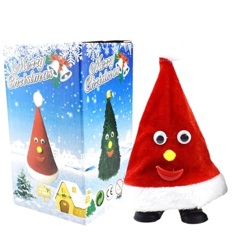 Zqkimzi Electric Christmas Hat, Dancing Christmas Tree Plush Toy, Animated Christmas Hat for Kids, Electric Christmas Hat With a Moving Tree for Kids Birthday or Holiday Fun von Zqkimzi