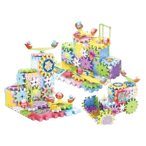 Zqkimzi Electric Gear Building Block Toys, Educational Gears Building Kit, Rotating Construction Toy, Stem Building Blocks Set, Interactive Building Blocks That Promote Creativity and Imagination von Zqkimzi