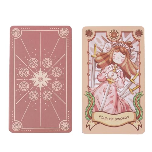 Zqkimzi Fortune Telling Tarot Cards, Joyful Journey Divination Deck, Mystical Board Game, Fun & Interactive Entertainment, 10.3x6cm, Friends Gathering & Witchcrafts Readings von Zqkimzi