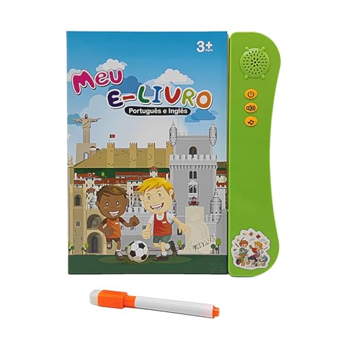 Zqkimzi Kids English Learning Tool, Talking Book for Preschoolers, English Letters, Learning Book with Sound, Interactive English Learning Book with Talking Features for Kids, Girls, and Boys von Zqkimzi