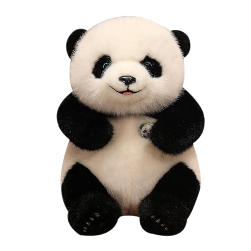 Zqkimzi Panda Bear Pillow, Plush Panda Plushie, Panda Plush Throw Pillow, Cuddly Panda Bear Doll, Cute and Aesthetic Panda Bear Plushie for Toddler, Boys, and Girls von Zqkimzi