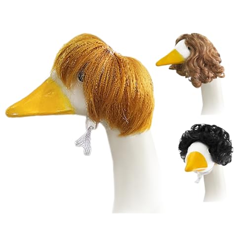 Zqkimzi Porch Duck Wigs - 3 Stück Lustige -Ente Rollenspiel Perücke - Lustige Haaraccessoires Kopfschmuck, Saisonale Dekorative Kopfbedeckung für Geburtstag, Feiertag und Frühling Zqkimzi Porch Duck Wigs - 3 Stück Lustige -Ente Rollenspiel Perücke - Lustige Haaraccessoires Kopfschmuck, Saisonale Dekorative Kopfbedeckung für Geburtstag, Feiertag und Frühling von Zqkimzi
