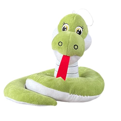 Zqkimzi Snake Doll Plush, Cartoon Snake Pillow, Stuffed Snake Toy, Snake Hugging Cushion, Snake Plush Toy, Soft Snake Pillow, 25x21cm Cartoon Snake Hugging Cushion Pillow for Children & All Ages von Zqkimzi