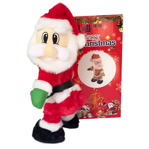 Zqkimzi Stuffed Plush Santa Doll, Animated Toy, Christmas Santa Toy, Holiday Plush, Singing Doll, Dancing Toy, Claus Plush Doll with Singing and Dancing Features for Christmas von Zqkimzi