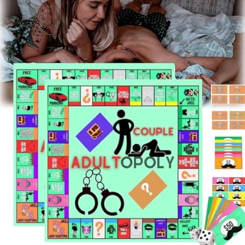 Zrfjfgksw Loveopoly Game, Loveopoly Board Game, Adultopoly Board Game, Couple Adult Board Game, Adult Monopoly Game, Couple Adultopoly Board Game, Couple Adult Opoly Board Game (2pcs) von Zrfjfgksw