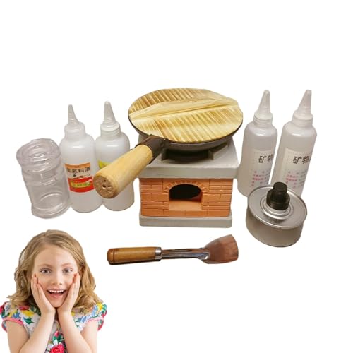 Zuasdvnk Kochset für Kinder, Pretend Real Cooking Utensils for Kids, Frying Pot, Real Food Cooking Tools with Stove Burner for Cook Real Dishes von Zuasdvnk