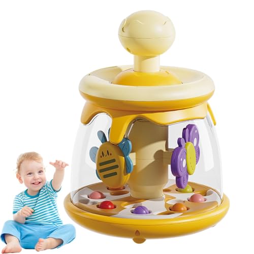 Zuasdvnk Saugnäpfung Spielzeugspin, sensorisches - Drehende Kinder Press Carousel Toy | Kinder der frühen Bildung Tumble Aktivität, Spinnings Carousel für Kinder einbeziehen von Zuasdvnk