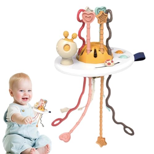 Zuasdvnk Sensory Pull String Toy, Pull String Aktivitätsspielzeug - Bunte Kautable Sensory Saiten - Bildungsinstrument für Bildung, Hausaktivitätsbedürfnisse zum Geburtstag Weihnachten von Zuasdvnk