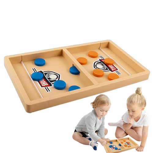 Zuasdvnk Sling-Puck-Brettspiel, Familien-Sling-Puck-Schach | 2-Spieler-Schach-inspiriertes Sling-Puck-Spiel | Hockeyspiel für Kinder und Erwachsene zur Verbesserung der Hand-Auge-Koordination im von Zuasdvnk