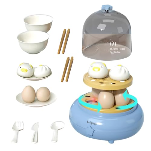 Zuasdvnk Spielzeugküchensets, Küchenspielset,Pretend Kitchen Fake Egg Steamer mit Musik - Batteriebetriebenes, multifunktionales Frühlernzubehör, pädagogisches Küchenspielzeug für Mädchen, Kinder im von Zuasdvnk