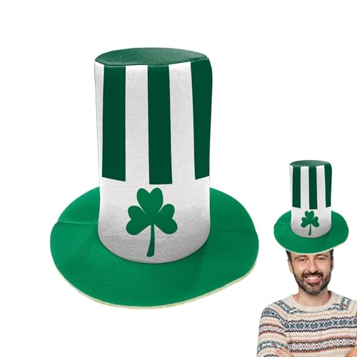 Zuasdvnk St. Patricks Day Zylinderhut, Kleeblatt-Hut, irische Kopfbedeckung, St. Patricks Day Zubehör, Baumspitze, Foto-Requisiten für Erwachsene, Teenager, Partygeschenke Zuasdvnk St. Patricks Day Zylinderhut, Kleeblatt-Hut, irische Kopfbedeckung, St. Patricks Day Zubehör, Baumspitze, Foto-Requisiten für Erwachsene, Teenager, Partygeschenke von Zuasdvnk