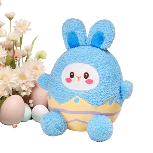 Zuasdvnk Stoffed Bunny, Hasen ausgestopftes Tier - Cartoon Animal Plushie,9,8 -Zoll -Cartoon Ostern Eierschalen Kaninchen -Plüsch, weiche, beruhigende Puppe für Kinder von Zuasdvnk