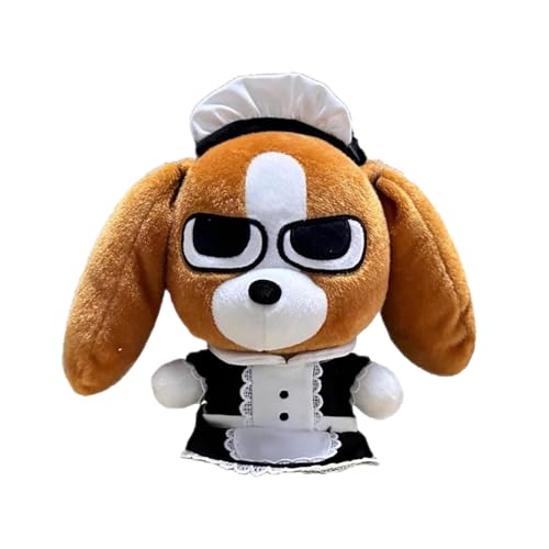 Zuasdvnk Wütender Plüschwelpe, ausgestopfter Welpe-Hunde-Plüsch - Plüschpuppe Magd Hund Plüsch - Wohndekoration, Angry Dog Plushie Sammelpuppen, Plüschtiere, Wohnzimmer Schlafzimmer Dekor von Zuasdvnk