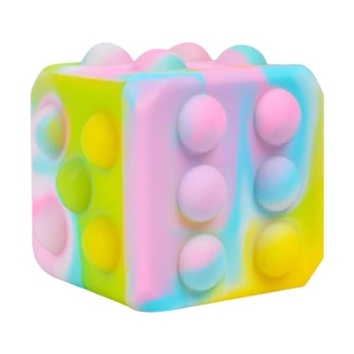 Nice Cube Squeeze Ball, Antistressball Erwachsene Fidget Toys, Fidgets Cube Stressball Kinder, Anti Stress Bälle, Sensorisches Antistressbälle Stress Spielzeug, Bunte Bälle Kindergeburtstag Geschenke von Zubehors