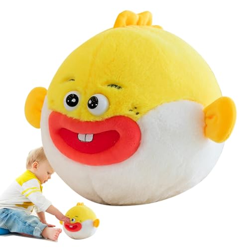 Zubehors Clownfisch-Plüschtier, Stofffisch-Plüschtier,Stofftierpuppe - Gefüllte Fischtiere, Spielzeug, kreatives kleines Stofftier, Bequeme Stofftierpuppe für Schlafzimmer, Kinder, Zuhause von Zubehors