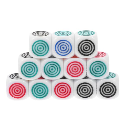 Zubehors Farblehrkreiswürfel, Farblernwürfel - Bunte runde Kreiswürfel-Lehrwürfel - Verbessern Sie die Farberkennung, 12 Lernspielzeuge für Unterhaltung und Bildung von Zubehors