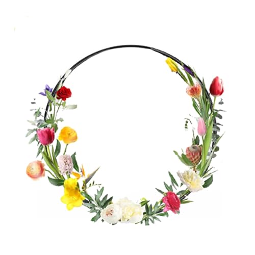 Zubehors Hoop-Mittelstücke für Tische,Blumen-Reifen-Tischdekoration | Hochzeit Metall Blumenringe Herzstück | Floraler Hoop-Tischaufsatz für Hochzeitstischdekoration, Traumfänger-Bastelarbeiten von Zubehors