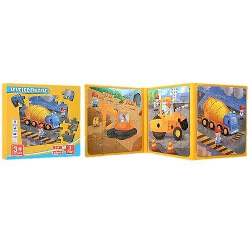 Zubehors Magnetische Puzzles für Kinder, magnetisches Reisepuzzle | Technisches Fahrzeugpuzzle | Magnetisches Puzzlebuch für Kinder von 3 bis 5 Jahren, Spielzeug, Lernpuzzle, Reisespiele, Rätsel für von Zubehors