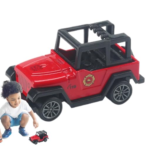 Zubehors Spielzeug zum Zurückziehen, Auto zum Zurückziehen,Off-Roader-Pullback-Feuerwehrauto - Christmas Stuffers Kleines zurückziehbares Feuerwehrauto, Spielzeugauto, Geländewagen, Spielzeug für von Zubehors