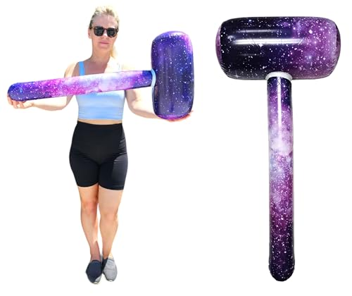 Zugar Land Galaxy Print Mallet (81,3 cm) (1 Packung) Vinyl Aufblasbarer Hammer für Pools und Strandpartys, Wissenschaftsthema (1 Pack) von Zugar Land