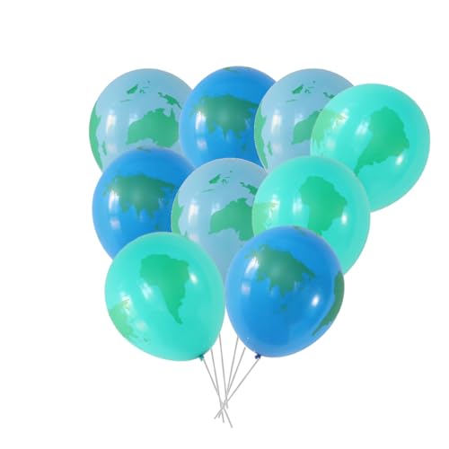 24 Stück 12 Zoll Global Balloons Earth Latexballons grüne Ballons für Geburtstag Babyparty Umweltparty Kindergartendekorationen (earth) von Zuisytm