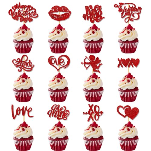 24 Stück Kuchenaufsätze, Cupcake-Topper, Krankenpflege-Abschluss-Cupcake, medizinischer Rn-Doktor, Krankenschwester-Motto-Partyzubehör (love) von Zuisytm