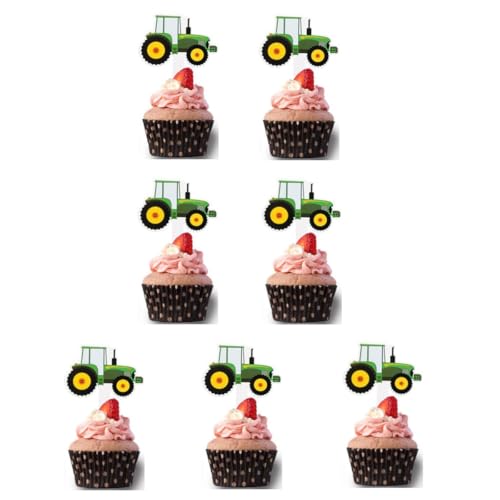 28 Stück Kuchenaufsätze, Cupcake-Topper, Krankenpflege-Abschluss-Cupcake, medizinischer Rn-Doktor, Krankenschwester-Motto-Partyzubehör (tractor) von Zuisytm