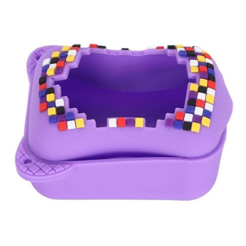 Silikonhülle für Bitzee Interactive Toy Digital Pet mit Trageband, Schützende Aufbewahrungstasche, Kratzfester Behälter für Bitzee Virtual Electronic Pets und Zubehör (Purple) von Zunate