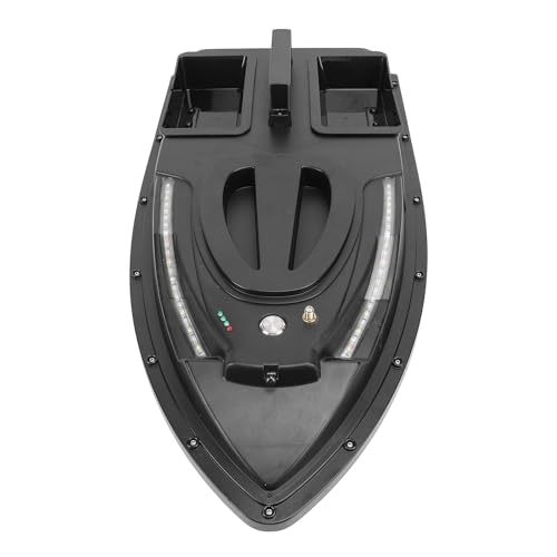 Zunate Angelköderboot, Dual-Motor-RC-Angelfinderboot mit Suchscheinwerfer, 500 M/1640,4 Fuß Festpunktlieferung, 1,5 Kg/4,4 Lb Last, RC-Fischerei-Feederboot-Angelwerkzeuge (EU-Stecker von Zunate