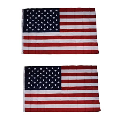Zunedhys 2X Befoerderung Amerikanische Flagge USA - 150X90cm (100% Bildkonform) von Zunedhys