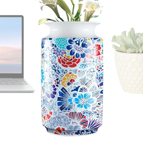 3D -Puzzle -Vase, Blumenbehälter | Künstlerische Konstruktion Spielzeug - Dekorative Rätsel für Tisch, einzigartige Vase für Pflanzen, Originalgeschenke für Kunstliebhaber, Innenausstattung oder Veran von Zunishaone