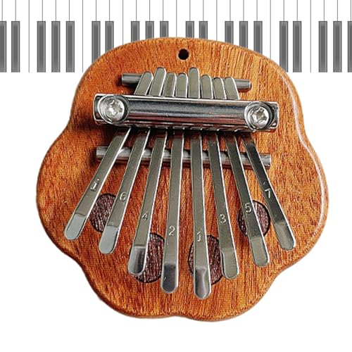 Daumenklavier mit 8 Tasten, tragbares Daumenklavier | Musikinstrument für Kinder, Anfänger, Fingerklavierschmuck, Lernspielzeug, Musikgeschenk für Jugend von Zunishaone