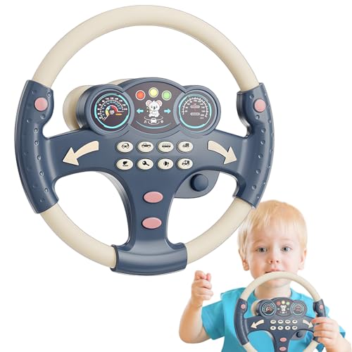 Spielrad | Musikspielzeug mit realistischen Klängen, simuliert das Fahren für die Kleinsten, lustiges Zubehör für Auto, Zuhause oder Reisen, Entwicklung der traditionellen Koordination Spielrad | Musikspielzeug mit realistischen Klängen, simuliert das Fahren für die Kleinsten, lustiges Zubehör für Auto, Zuhause oder Reisen, Entwicklung der traditionellen Koordination von Zunishaone