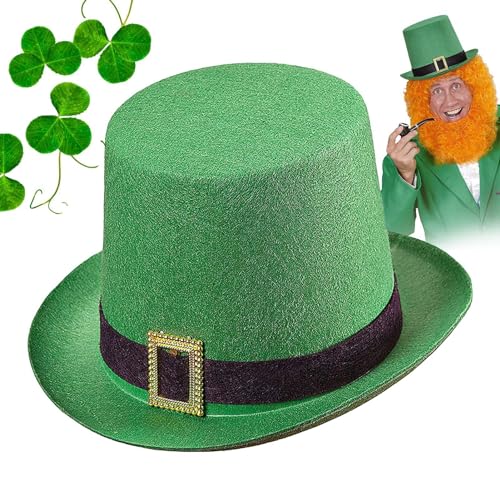 Zunishaone Grüner Kleeblatthut zum St. Patrick's Day – irischer Koboldhut für Party | Irisches Feierzubehör, ideal für Heimdekorationen und St. Patrick's Day-Kostüme von Zunishaone