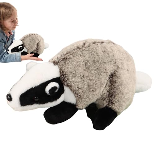 Zunishaone Mignon Badger Plüsch - süße und weiche Tierpuppe | Dekoratives Spielzeug für Schlafzimmer, Wohnzimmer oder Haus, Kinder und Plüschtiersammler von Zunishaone