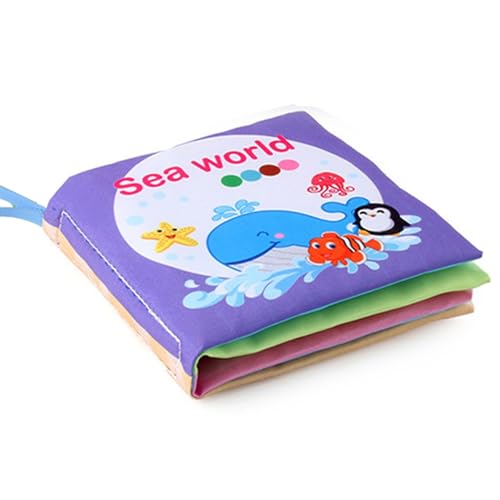 Zunishaone Stoffbücher für Babys - süßes und waschbares Gebissbuch, zerknittertes Crunch -Buch, Tränenfestern, bequem zu berühren, ideal für Kinder und Mädchen von Geburt von Zunishaone