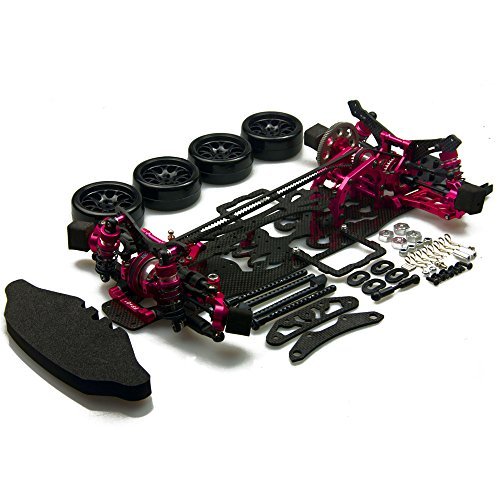 XUNJIAJIE 1 Set CNC Aluminium&Kohlefaser 1:10 Car Kit für 3Racing Sakura D4 CS AWD Drift Car von ZuoLan