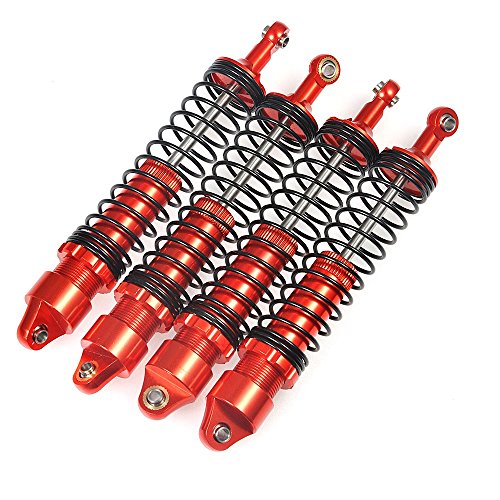 XUNJIAJIE 4 Stück 110mm Stoßdämpfer Shock Absorber Set für RC Crawlers Auto Axial SCX10-II 90046 von ZuoLan