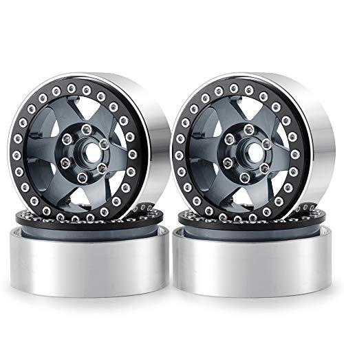 XUNJIAJIE 4 Stück Aluminum Alloy 1,9 RC Felge Felgenringe Beadlock Radfelge für 1/10th RC Crawler SCX10 II,SCX10 iii AXI03007,TRX4,D90 Modell-Auto XUNJIAJIE 4 Stück Aluminum Alloy 1,9 RC Felge Felgenringe Beadlock Radfelge für 1/10th RC Crawler SCX10 II,SCX10 iii AXI03007,TRX4,D90 Modell-Auto von ZuoLan