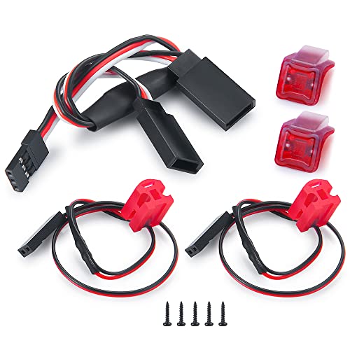 ZuoLan 1/24 RC Auto Rücklichter Rot LED Rückleuchte mit Lichtern Abdeckung Kits Upgrade für Axial SCX24 AXI00005 Gladiator RC Crawler Truck Autozubehör ZuoLan 1/24 RC Auto Rücklichter Rot LED Rückleuchte mit Lichtern Abdeckung Kits Upgrade für Axial SCX24 AXI00005 Gladiator RC Crawler Truck Autozubehör von ZuoLan