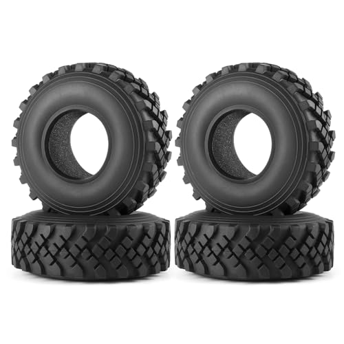 ZuoLan 4 Stück 2.2 Zoll 40mm RC Reifen Radreifen Gummi Wheel Tires für 1/10 RC Crawler Car Wraith TRX4 TRX6 SCX10 von ZuoLan