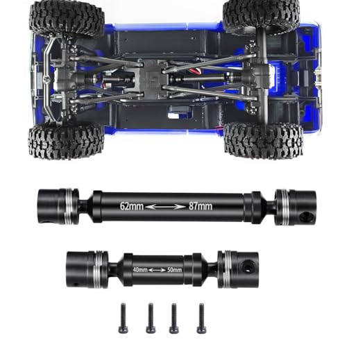 ZuoLan Steel RC Drive Shaft 62+40mm Antriebswelle for 1/18th TRX4M K10 Rock Crawler Car Upgrade Parts von ZuoLan