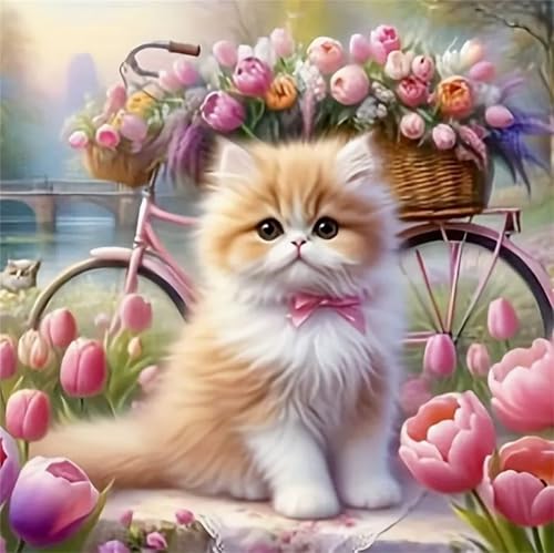 Puzzle 1000 Teile Fahrrad Tulpe Katze,Puzzles für Erwachsene 1000 Teile EIN Herausforderndes Geschicklichkeitsspiel,DIY Puzzlespiele für Die Ganze Familie,Männer Frauen für Geschenk Puzzle 1000 Teile Fahrrad Tulpe Katze,Puzzles für Erwachsene 1000 Teile EIN Herausforderndes Geschicklichkeitsspiel,DIY Puzzlespiele für Die Ganze Familie,Männer Frauen für Geschenk von Zuooyi