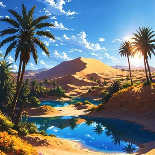 Puzzle 1000 Teile Goldener Wüstenteich,Puzzles für Erwachsene 1000 Teile EIN Herausforderndes Geschicklichkeitsspiel,DIY Puzzlespiele für Die Ganze Familie,Männer Frauen für Geschenk Puzzle 1000 Teile Goldener Wüstenteich,Puzzles für Erwachsene 1000 Teile EIN Herausforderndes Geschicklichkeitsspiel,DIY Puzzlespiele für Die Ganze Familie,Männer Frauen für Geschenk von Zuooyi