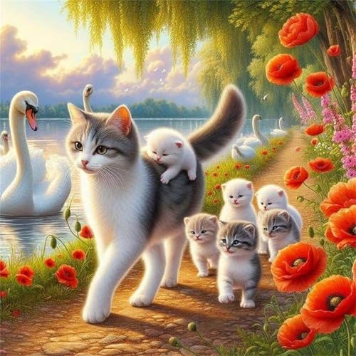 Puzzle 1000 Teile Katze Schwan Baum,Puzzles für Erwachsene 1000 Teile EIN Herausforderndes Geschicklichkeitsspiel,DIY Puzzlespiele für Die Ganze Familie,Männer Frauen für Geschenk Puzzle 1000 Teile Katze Schwan Baum,Puzzles für Erwachsene 1000 Teile EIN Herausforderndes Geschicklichkeitsspiel,DIY Puzzlespiele für Die Ganze Familie,Männer Frauen für Geschenk von Zuooyi