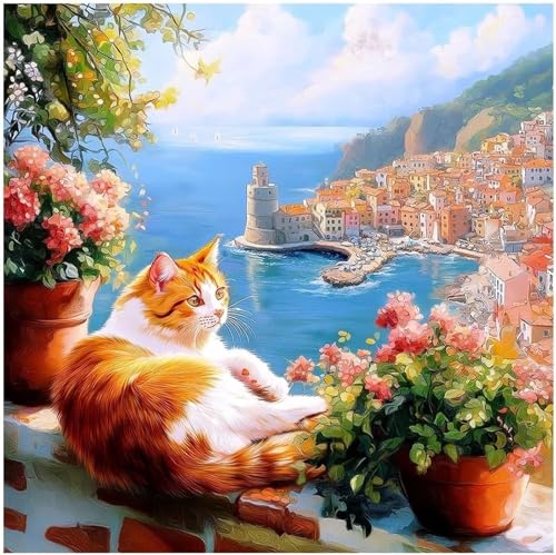 Puzzle 1000 Teile Katze am Meer Stadt,Puzzles für Erwachsene 1000 Teile EIN Herausforderndes Geschicklichkeitsspiel,DIY Puzzlespiele für Die Ganze Familie,Männer Frauen für Geschenk Puzzle 1000 Teile Katze am Meer Stadt,Puzzles für Erwachsene 1000 Teile EIN Herausforderndes Geschicklichkeitsspiel,DIY Puzzlespiele für Die Ganze Familie,Männer Frauen für Geschenk von Zuooyi