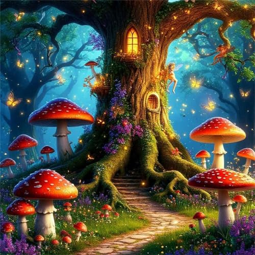 Puzzle 1000 Teile Pilz-Baumhaus,Puzzles für Erwachsene 1000 Teile EIN Herausforderndes Geschicklichkeitsspiel,DIY Puzzlespiele für Die Ganze Familie,Männer Frauen für Geschenk Puzzle 1000 Teile Pilz-Baumhaus,Puzzles für Erwachsene 1000 Teile EIN Herausforderndes Geschicklichkeitsspiel,DIY Puzzlespiele für Die Ganze Familie,Männer Frauen für Geschenk von Zuooyi