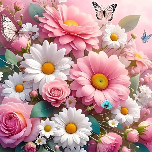 Puzzle 1000 Teile Rosa Gänseblümchen-Schmetterling,Puzzles für Erwachsene 1000 Teile EIN Herausforderndes Geschicklichkeitsspiel,DIY Puzzlespiele für Die Ganze Familie,Männer Frauen für Geschenk Puzzle 1000 Teile Rosa Gänseblümchen-Schmetterling,Puzzles für Erwachsene 1000 Teile EIN Herausforderndes Geschicklichkeitsspiel,DIY Puzzlespiele für Die Ganze Familie,Männer Frauen für Geschenk von Zuooyi