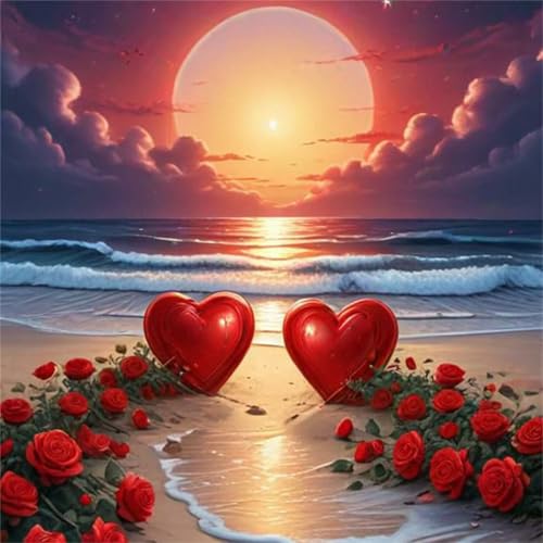 Puzzle 1000 Teile Strand Rose Herz,Puzzles für Erwachsene 1000 Teile EIN Herausforderndes Geschicklichkeitsspiel,DIY Puzzlespiele für Die Ganze Familie,Männer Frauen für Geschenk Puzzle 1000 Teile Strand Rose Herz,Puzzles für Erwachsene 1000 Teile EIN Herausforderndes Geschicklichkeitsspiel,DIY Puzzlespiele für Die Ganze Familie,Männer Frauen für Geschenk von Zuooyi